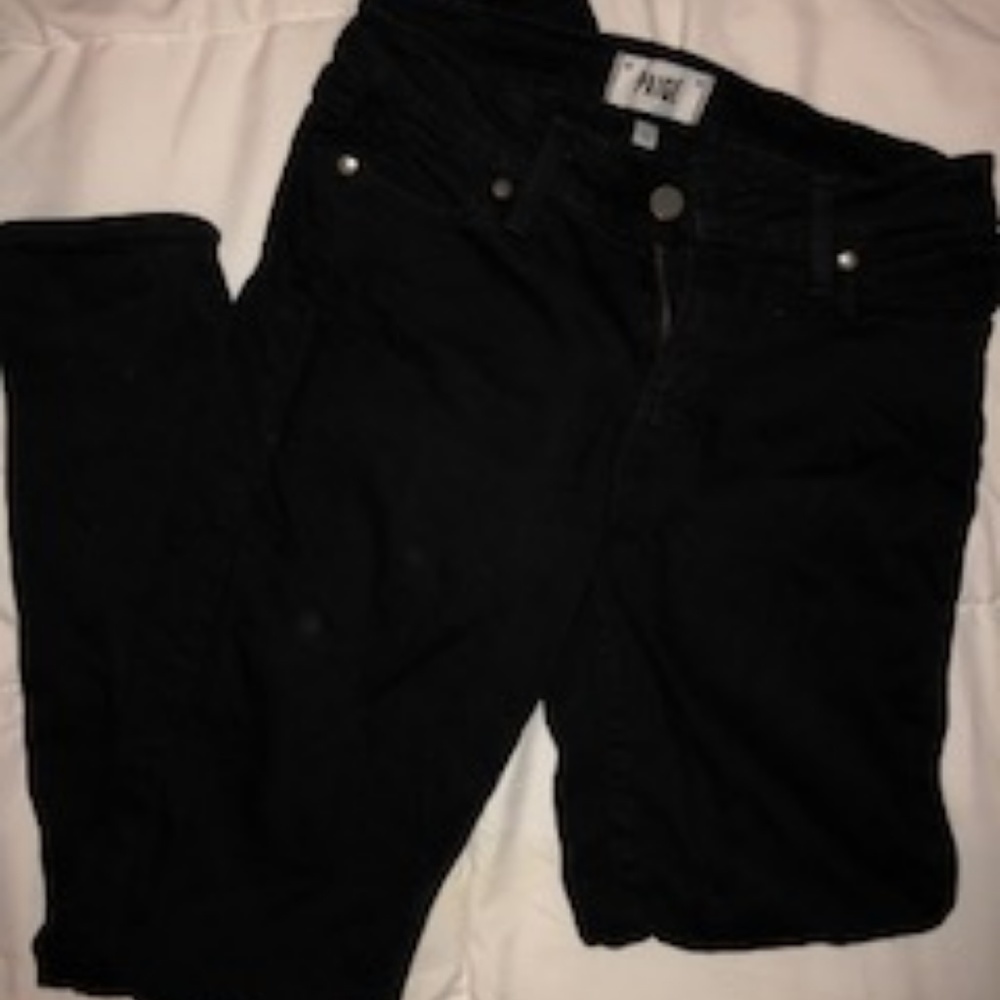 Paige Denim verduga ultra skinny black jean